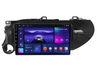 Navigatie dedicata cu Android Toyota Hilux VIII dupa 2015, 3GB RAM, Radio GPS Dual Zone, Display HD IPS 10" Touchscreen, Internet Wi-Fi si slot SIM 4G, Bluetooth, MirrorLink, USB, Waze