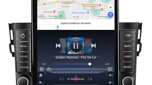 Navigatie dedicata cu Android Toyota Rav 4 III 2005 - 2013, 1GB RAM, Radio GPS Dual Zone, Touchscreen IPS 9.7" HD tip Tesla, Internet Wi-Fi, Bluetooth, MirrorLink, USB, Waze