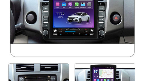 Navigatie dedicata cu Android Toyota Rav 4 III 2005 - 2013, 4GB RAM, Radio GPS Dual Zone, Touchscreen IPS 9.7" HD tip Tesla, Internet Wi-Fi si slot SIM 4G, Bluetooth, MirrorLink, USB, Waze