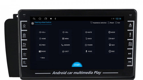 Navigatie dedicata cu Android Volvo S60 I 2004 - 2010, 1GB RAM, Radio GPS Dual Zone, Display HD IPS 8" Touchscreen, Internet Wi-Fi, Bluetooth, MirrorLink, USB, Waze