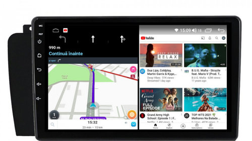 Navigatie dedicata cu Android Volvo S60 I 2004 - 2010, 6GB RAM, Radio GPS Dual Zone, Display HD IPS 9" Touchscreen, Internet Wi-Fi si slot SIM 4G, Bluetooth, MirrorLink, USB, Waze