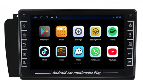 Navigatie dedicata cu Android Volvo S60 I 2004 - 2010, 1GB RAM, Radio GPS Dual Zone, Display HD IPS 8" Touchscreen, Internet Wi-Fi, Bluetooth, MirrorLink, USB, Waze