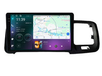 Navigatie dedicata cu Android Volvo S60 II / V60 I 2014 - 2018, 12GB RAM, Radio GPS Dual Zone, Display 2K QLED 9.5" Touchscreen, Internet Wi-Fi si slot SIM 4G, Bluetooth, MirrorLink, USB, Waze