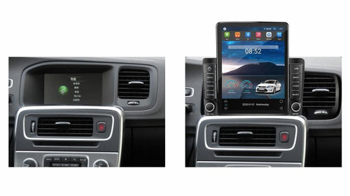 Navigatie dedicata cu Android Volvo S60 II / V60 I 2014 - 2018, 1GB RAM, Radio GPS Dual Zone, Touchscreen IPS 9.7" HD tip Tesla, Internet Wi-Fi, Bluetooth, MirrorLink, USB, Waze