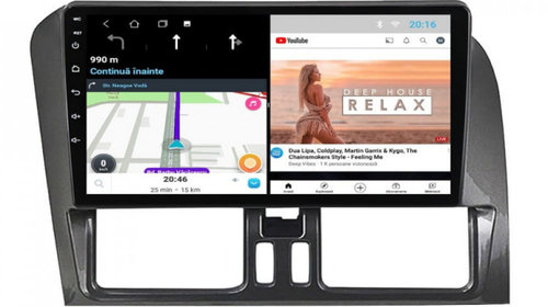 Navigatie dedicata cu Android Volvo XC60 I 2008 - 2013, 1GB RAM, Radio GPS Dual Zone, Display HD IPS 9" Touchscreen, Internet Wi-Fi, Bluetooth, MirrorLink, USB, Waze