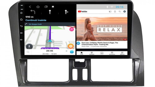 Navigatie dedicata cu Android Volvo XC60 I 2014 - 2017, 2GB RAM, Radio GPS Dual Zone, Display HD IPS 9" Touchscreen, Internet Wi-Fi, Bluetooth, MirrorLink, USB, Waze