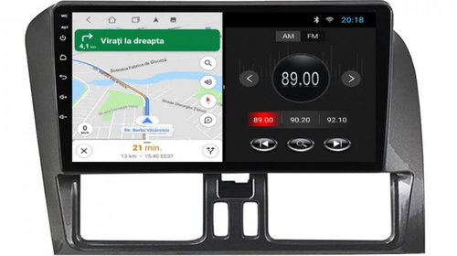 Navigatie dedicata cu Android Volvo XC60 I 2014 - 2017, 2GB RAM, Radio GPS Dual Zone, Display HD IPS 9" Touchscreen, Internet Wi-Fi, Bluetooth, MirrorLink, USB, Waze