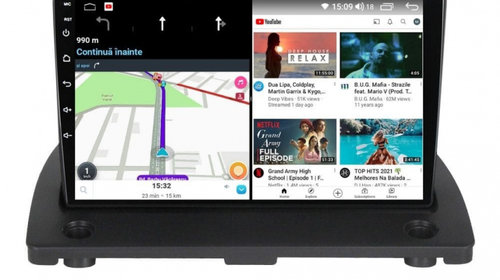 Navigatie dedicata cu Android Volvo XC90 I 2002 - 2015, 3GB RAM, Radio GPS Dual Zone, Display HD IPS 9" Touchscreen, Internet Wi-Fi si slot SIM 4G, Bluetooth, MirrorLink, USB, Waze