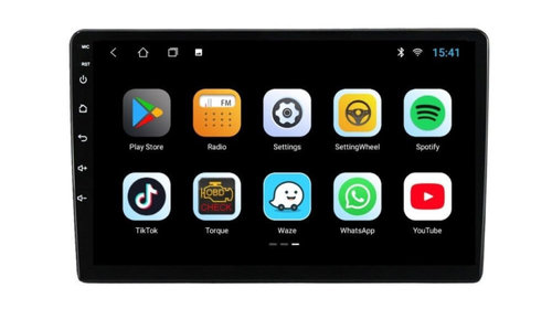 Navigatie dedicata cu Android VW Fox 2003 - 2016, 3GB RAM, Radio GPS Dual Zone, Display HD IPS 9" Touchscreen, Internet Wi-Fi si slot SIM 4G, Bluetooth, MirrorLink, USB, Waze