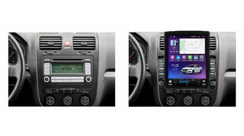 Navigatie dedicata cu Android VW Golf V 2003 - 2010, 8GB RAM, Radio GPS Dual Zone, Touchscreen IPS 9.7" HD tip Tesla, Internet Wi-Fi si slot SIM 4G, Bluetooth, MirrorLink, USB, Waze