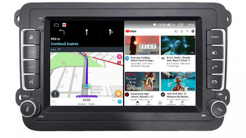 Navigatie dedicata cu Android VW Golf VI 2008 - 2014, 4GB RAM, Radio GPS Dual Zone, Display HD IPS 7" Touchscreen, Internet Wi-Fi si slot SIM 4G, Bluetooth, MirrorLink, USB, Waze