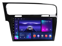 Navigatie dedicata cu Android VW Golf VII 2012 - 2019, negru, 3GB RAM, Radio GPS Dual Zone, Display HD IPS 10" Touchscreen, Internet Wi-Fi si slot SIM 4G, Bluetooth, MirrorLink, USB, Waze