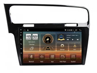 Navigatie dedicata cu Android VW Golf VII 2012 - 2019, negru, 4GB RAM, Radio GPS Dual Zone, Display HD IPS 10" Touchscreen, Internet Wi-Fi si slot SIM 4G, Bluetooth, MirrorLink, USB, Waze