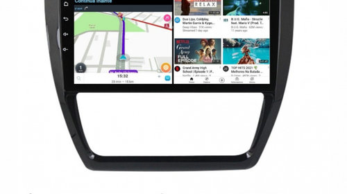 Navigatie dedicata cu Android VW Jetta IV 2011 - 2018, 3GB RAM, Radio GPS Dual Zone, Display HD IPS 10" Touchscreen, Internet Wi-Fi si slot SIM 4G, Bluetooth, MirrorLink, USB, Waze
