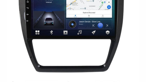 Navigatie dedicata cu Android VW Jetta IV 2011 - 2018, 3GB RAM, Radio GPS Dual Zone, Display HD IPS 10" Touchscreen, Internet Wi-Fi si slot SIM 4G, Bluetooth, MirrorLink, USB, Waze