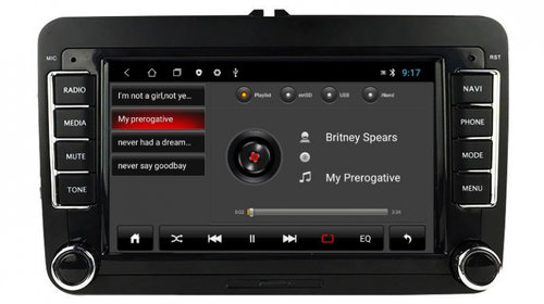 Navigatie dedicata cu Android VW Jetta IV dupa 2008, 2GB RAM, Radio GPS Dual Zone, Display HD IPS 7" Touchscreen, Internet Wi-Fi, Bluetooth, MirrorLink, USB, Waze