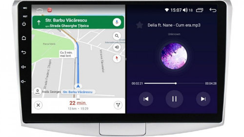Navigatie dedicata cu Android VW Passat B6 / B7 2005 - 2015, 6GB RAM, Radio GPS Dual Zone, Display HD IPS 10" Touchscreen, Internet Wi-Fi si slot SIM 4G, Bluetooth, MirrorLink, USB, Waze