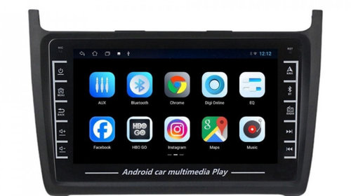 Navigatie dedicata cu Android VW Polo 6R 2009 - 2018, 1GB RAM, Radio GPS Dual Zone, Display HD IPS 8" Touchscreen, Internet Wi-Fi, Bluetooth, MirrorLink, USB, Waze