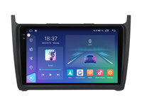 Navigatie dedicata cu Android VW Polo 6R 2009 - 2018, 4GB RAM, Radio GPS Dual Zone, Display 2K QLED 9.5" Touchscreen, Internet Wi-Fi si slot SIM 4G, Bluetooth, MirrorLink, USB, Waze