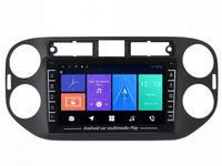 Navigatie dedicata cu Android VW Tiguan I 2012 - 2018, 1GB RAM, Radio GPS Dual Zone, Display HD IPS 8" Touchscreen, Internet Wi-Fi, Bluetooth, MirrorLink, USB, Waze