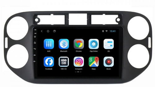 Navigatie dedicata cu Android VW Tiguan I 2012 - 2018, 2GB RAM, Radio GPS Dual Zone, Display HD IPS 9" Touchscreen, Internet Wi-Fi, Bluetooth, MirrorLink, USB, Waze