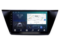 Navigatie dedicata cu Android VW Touran III dupa 2015, 2GB RAM, Radio GPS Dual Zone, Display HD IPS 10" Touchscreen, Internet Wi-Fi si slot SIM 4G, Bluetooth, MirrorLink, USB, Waze
