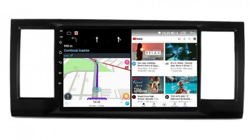 Navigatie dedicata cu Android VW Transporter / Caravelle / Multivan T6 2015 - 2020, 6GB RAM, Radio GPS Dual Zone, Display HD IPS 9" Touchscreen, Internet Wi-Fi si slot SIM 4G, Bluetooth, MirrorLink, USB, Waze