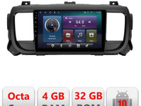 Navigatie dedicata Edonav Citroen Jumpy Toyota Proace Peugeot Traveller C-jumpy16,QLED,Octacore,4 Gb RAM,32 Gb Hdd,360,4G,DSP,GPS,Bluetooth