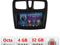 Navigatie dedicata Edonav Dacia Sandero 2012-2020 var B Android radio gps internet Lenovo,QLED,Octacore,4 Gb RAM,32 Gb Hdd,360,4G,DSP,GPS,Bluetooth