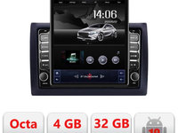 Navigatie dedicata Edonav Fiat Stilo G-STILO ecran Tesla 9.7" QLED,Octacore,4Gb RAM,32Gb Hdd,4G,Qled,360,DSP,GPS,Carplay