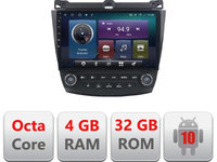 Navigatie dedicata Edonav Honda Accord 2004-2008 C-accord,QLED,Octacore,4 Gb RAM,32 Gb Hdd,360,4G,DSP,GPS,Bluetooth