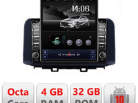 Navigatie dedicata Edonav Hyundai Kona H-1058 ecran tip TESLA 9.7" Android Radio Bluetooth Internet GPS WIFI 4+32GB DSP 4G Octa Core