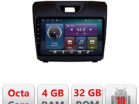 Navigatie dedicata Edonav Isuzu D-Max C-2234,QLED,Octacore,4 Gb RAM,32 Gb Hdd,360,4G,DSP,GPS,Bluetooth