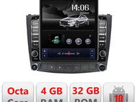 Navigatie dedicata Edonav Lexus IS 2005-2011 H- IS ecran tip TESLA 9.7" Android Radio Bluetooth Internet GPS WIFI 4+32GB DSP 4G O