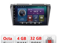 Navigatie dedicata Edonav Mazda 3 2004-2009 C-161,QLED,Octacore,4 Gb RAM,32 Gb Hdd,360,4G,DSP,GPS,Bluetooth