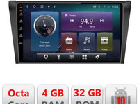 Navigatie dedicata Edonav Mazda 3 2009-2014 C-034,QLED,Octacore,4 Gb RAM,32 Gb Hdd,360,4G,DSP,GPS,Bluetooth