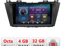 Navigatie dedicata Edonav Mazda 5 2010- C-117,QLED,Octacore,4 Gb RAM,32 Gb Hdd,360,4G,DSP,GPS,Bluetooth