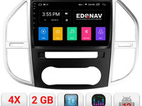 Navigatie dedicata Edonav Mercedes Vito w447 2016- Ecran Qled,2Gb Ram,32Gb Hdd,USB,Bluetooth,Wifi