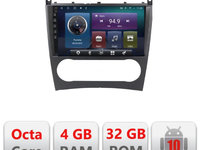 Navigatie dedicata Edonav Mercedes W203 CLC C-093,QLED,Octacore,4 Gb RAM,32 Gb Hdd,360,4G,DSP,GPS,Bluetooth