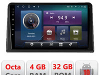 Navigatie dedicata Edonav Renault Express Android radio gps internet,QLED,Octacore,4 Gb RAM,32 Gb Hdd,360,4G,DSP,GPS,Bluetooth