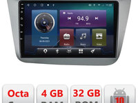 Navigatie dedicata Edonav Seat Leon 2005-2012 C-leon05,QLED,Octacore,4 Gb RAM,32 Gb Hdd,360,4G,DSP,GPS,Bluetooth