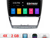 Navigatie dedicata Edonav Skoda Octavia 2 2005-2013 A-005 Ecran Qled,2Gb Ram,32Gb Hdd,USB,Bluetooth,Wifi