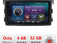 Navigatie dedicata Edonav Smart 2005-2010 C-SMART05,QLED,Octacore,4 Gb RAM,32 Gb Hdd,360,4G,DSP,GPS,Bluetooth