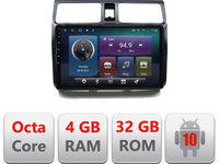 Navigatie dedicata Edonav Suzuki Swift 2003-2010 C-swift,QLED,Octacore,4 Gb RAM,32 Gb Hdd,360,4G,DSP,GPS,Bluetooth
