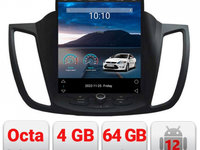 Navigatie dedicata Edonav tip Tesla Ford Kuga 2013-2020,Qled 9.7",Octacore,4Gb RAM,64Gb Hdd,4G,DSP,Carplay,Bluetooth