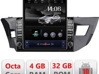 Navigatie dedicata Edonav Toyota Corolla 2013-2017 H-470 ecran tip TESLA 9.7" Android Radio Bluetooth Internet GPS WIFI 4+32GB DSP