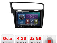 Navigatie dedicata Edonav VW Golf 7 C-491,QLED,Octacore,4 Gb RAM,32 Gb Hdd,360,4G,DSP,GPS,Bluetooth