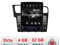 Navigatie dedicata Edonav VW Golf 7 H-491 ecran tip TESLA 9.7" Android Radio Bluetooth Internet GPS WIFI 4+32GB DSP 4G Octa Core