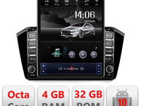 Navigatie dedicata Edonav VW PASSAT 2015- H-518 ecran tip TESLA 9.7" Android Radio Bluetooth Internet GPS WIFI 4+32GB DSP 4G Octa C