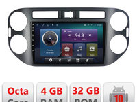 Navigatie dedicata Edonav VW Tiguan 2009-2015 Android radio gps internet,QLED,Octacore,4 Gb RAM,32 Gb Hdd,360,4G,DSP,GPS,Bluetooth
